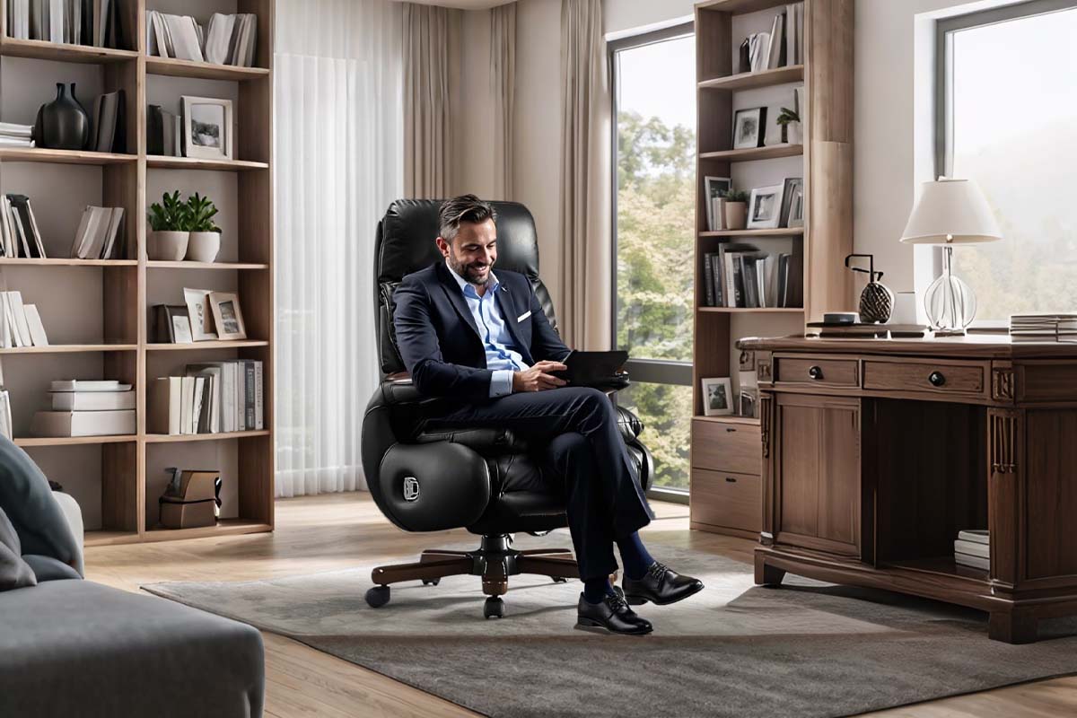 Laramie Leather Executive Electric Chair