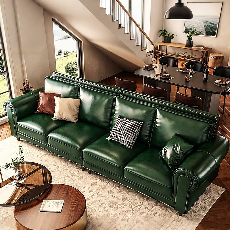 Snyder ailored Leather Sofa