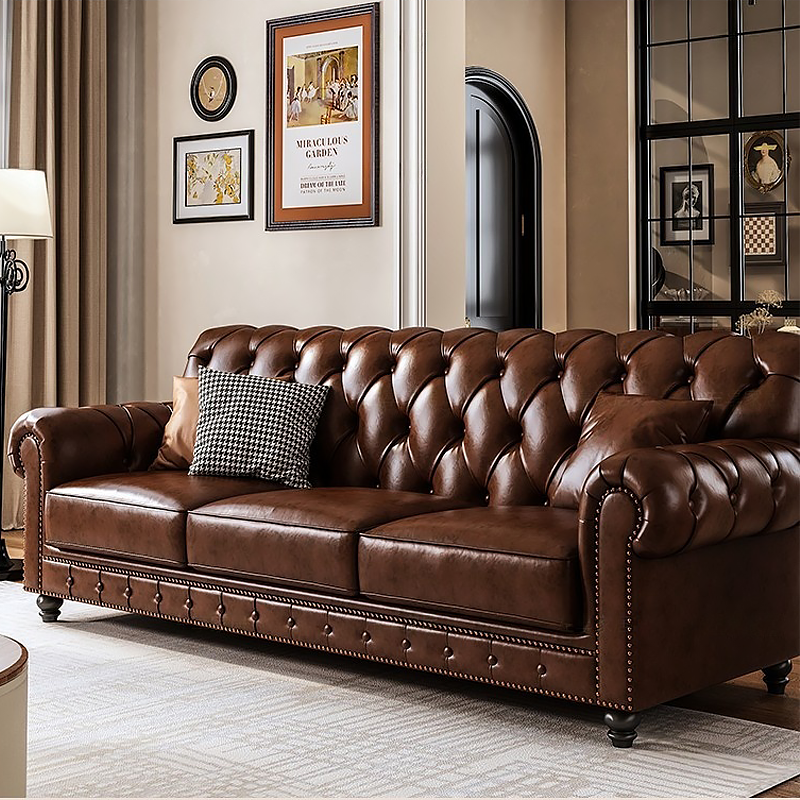 Traeger Tailored Leather Sofa