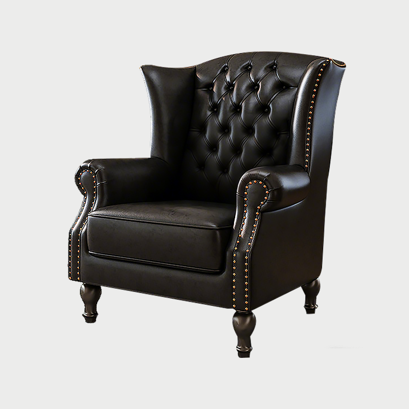 Bolster Leather Chair