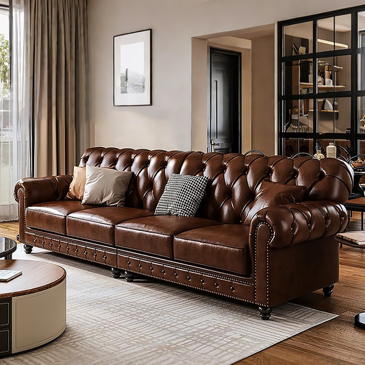 Traeger Tailored Leather Sofa