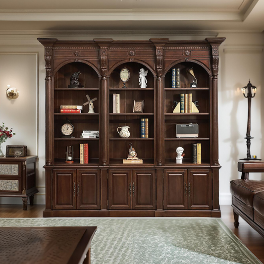 Ellington Bookcase with Cabinet Base