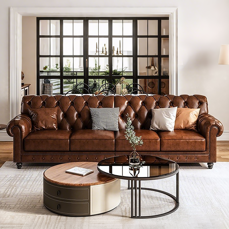 Traeger Tailored Leather Sofa