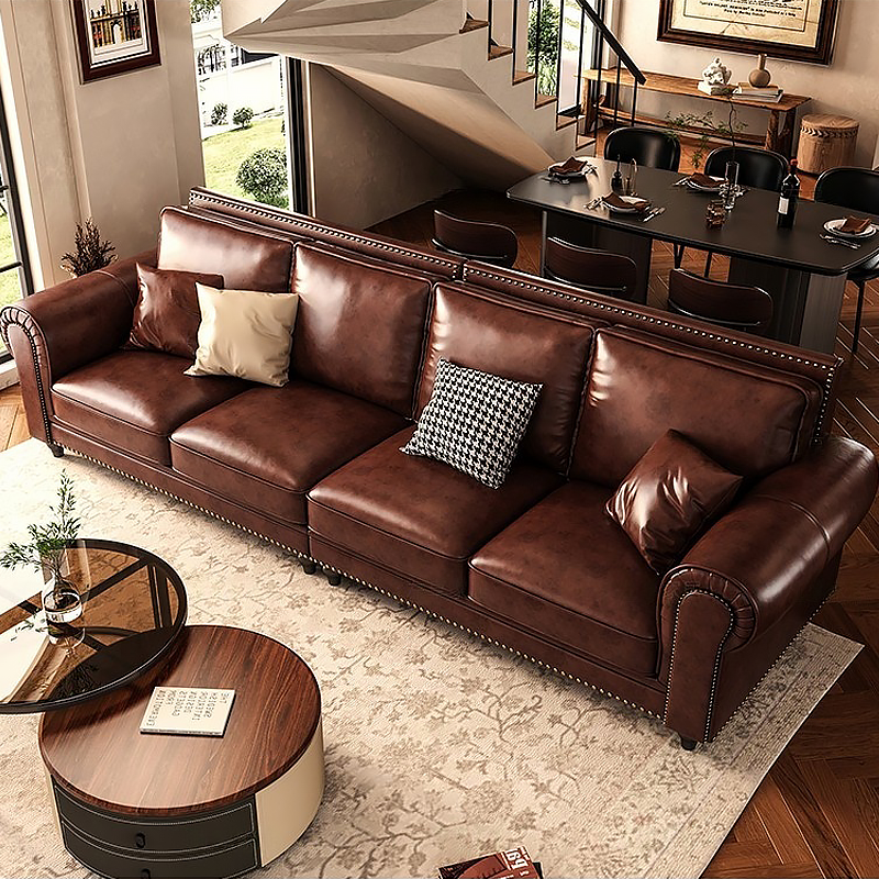 Snyder ailored Leather Sofa
