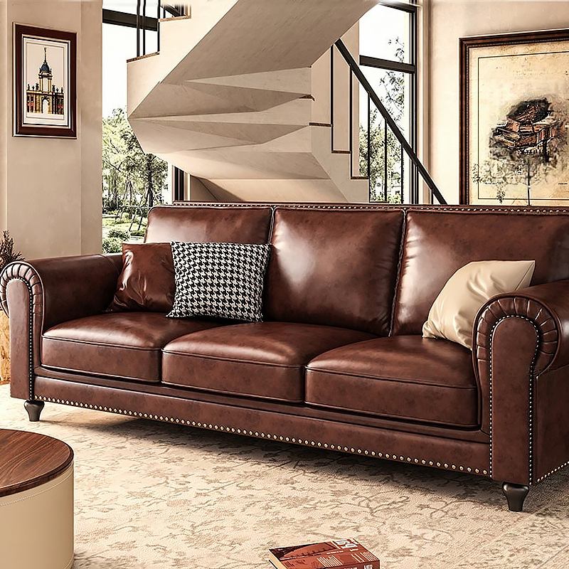 Snyder ailored Leather Sofa