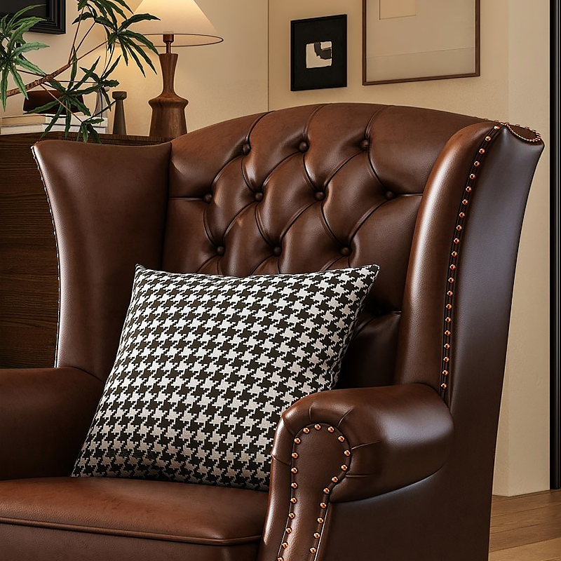 Bolster Leather Chair