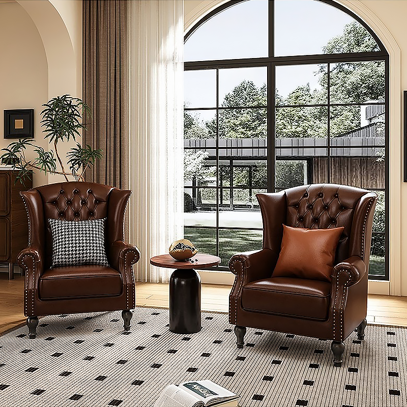Bolster Leather Chair