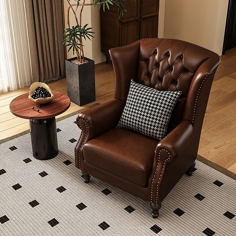 Bolster Leather Chair