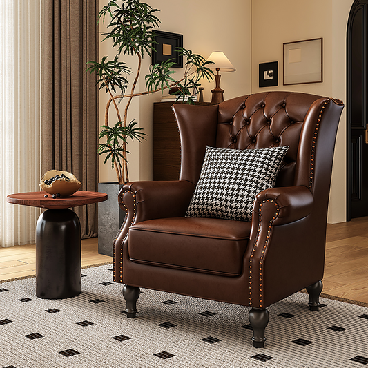 Bolster Leather Chair