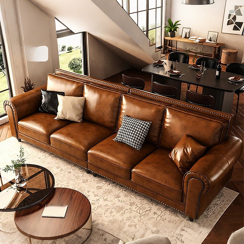 Snyder ailored Leather Sofa