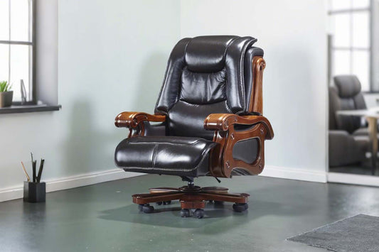 Wide office chair and standard chair comparison showing size and ergonomic differences