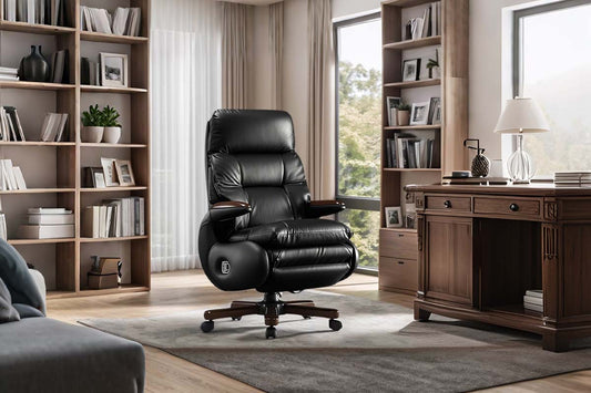 Electric reclining office chair cleaning showing safe methods and motor protection