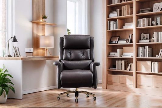 Executive office chair in USA corporate setting showing design and ergonomic features
