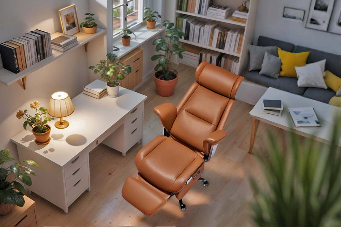 High-back office chair parts chart showing key components and mechanisms
