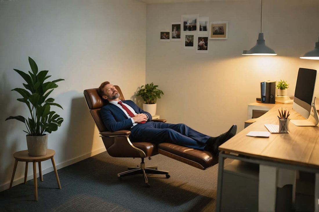 Reclining massage chair designed for comfort and health for users over 40