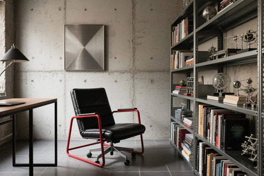Office chair with wheels compared to no-wheel chair showing mobility features