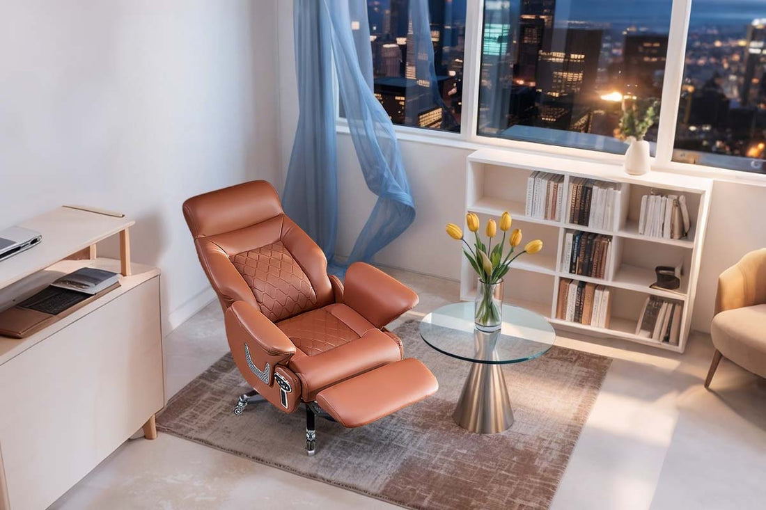 Massage chair for relaxation and stress relief in modern setting