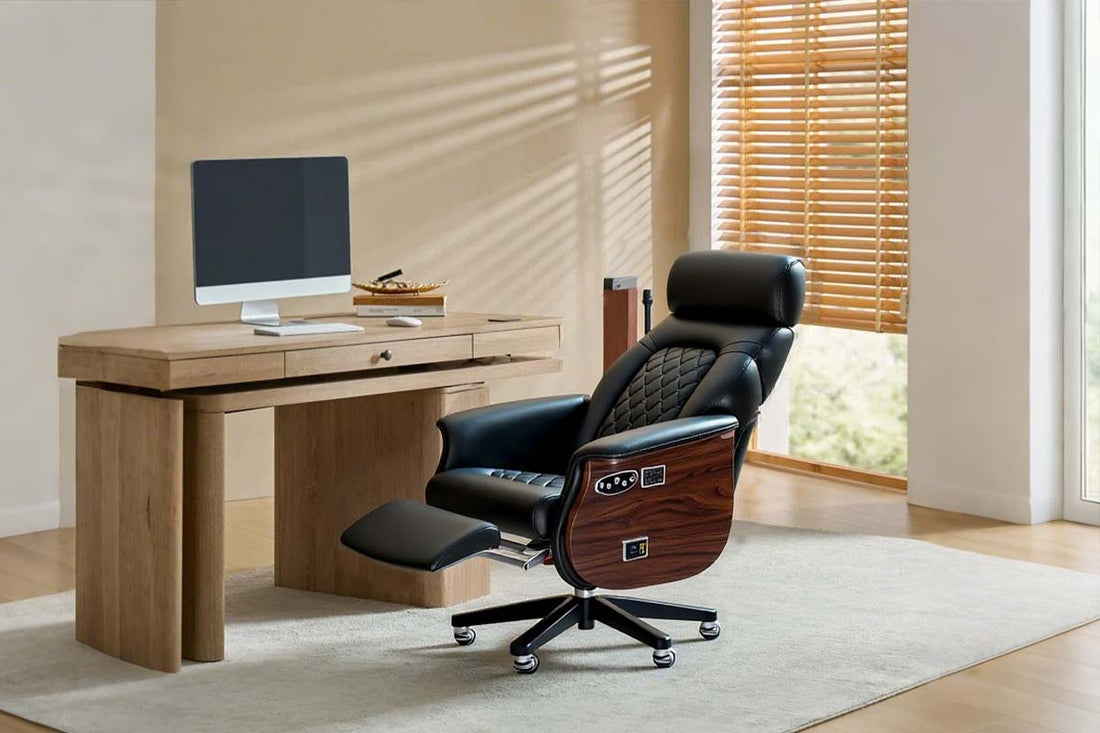 Best massage office chair for back pain 2026 - ergonomic leather executive chair with lumbar support for desk workers Australia