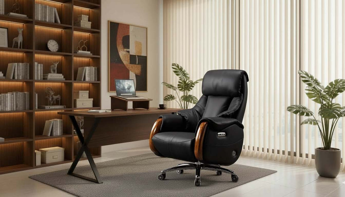 Genuine leather executive chair buying guide 2026 - full-grain vs top-grain vs bonded leather quality comparison