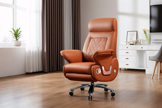 Best massage office chair Australia 2026 - ergonomic leather executive chair with lumbar support and heating for desk fatigue relief