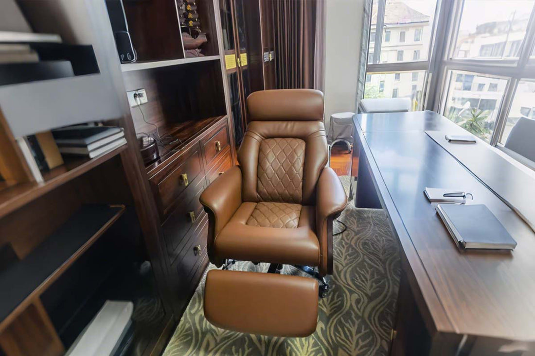 Chair designed for elderly users with ergonomic features and safety considerations