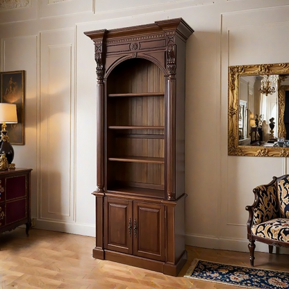 Ellington Bookcase with Cabinet Base
