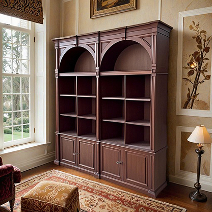 James Bookcase with Cabinet Base