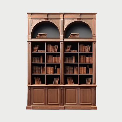James Bookcase with Cabinet Base