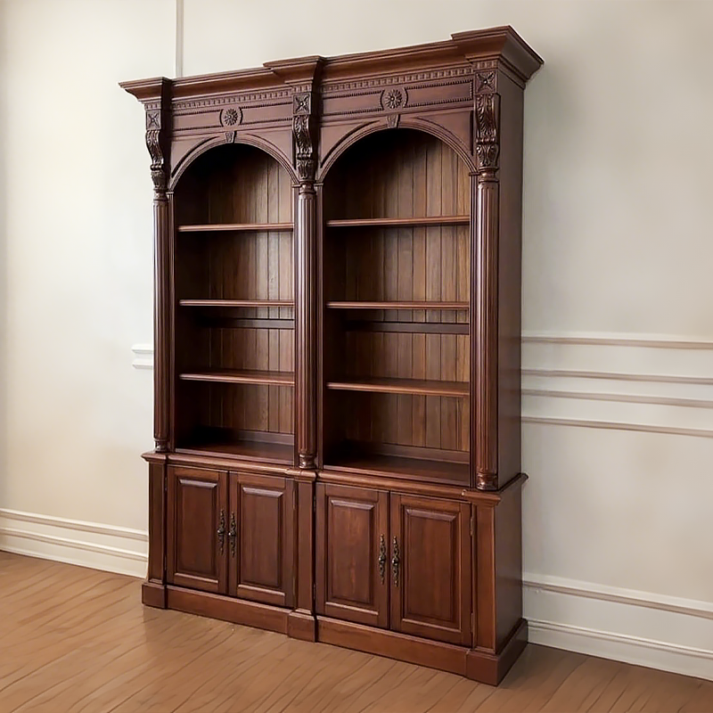 Ellington Bookcase with Cabinet Base