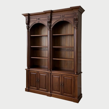 Ellington Bookcase with Cabinet Base
