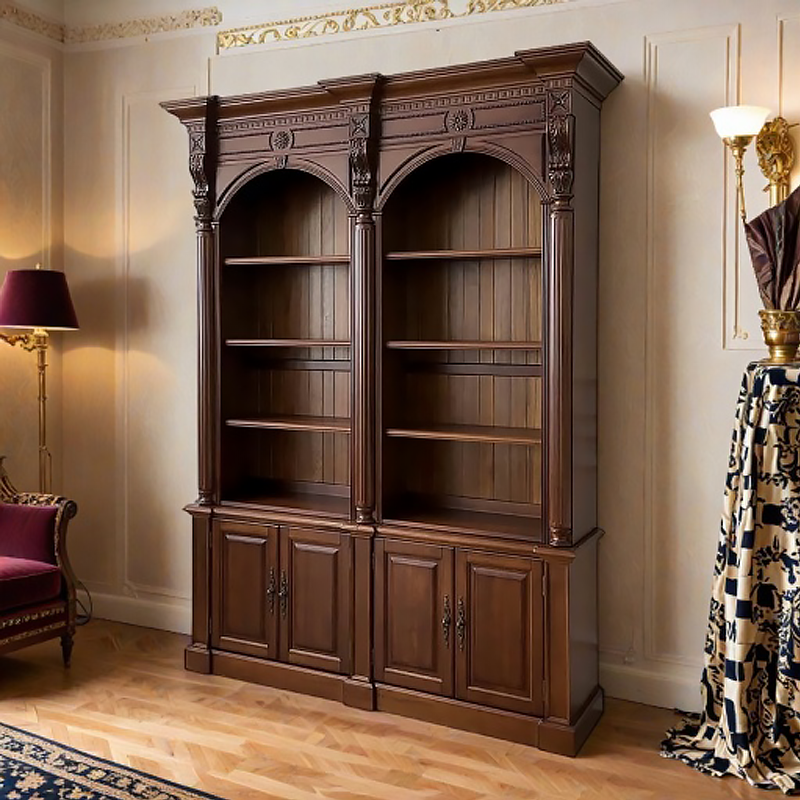 Ellington Bookcase with Cabinet Base