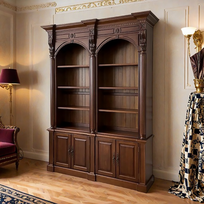Ellington Bookcase with Cabinet Base