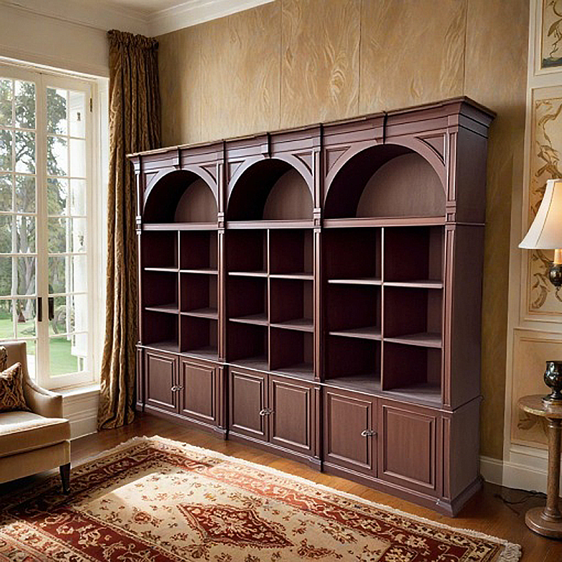 James Bookcase with Cabinet Base