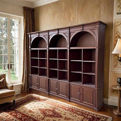 James Bookcase with Cabinet Base