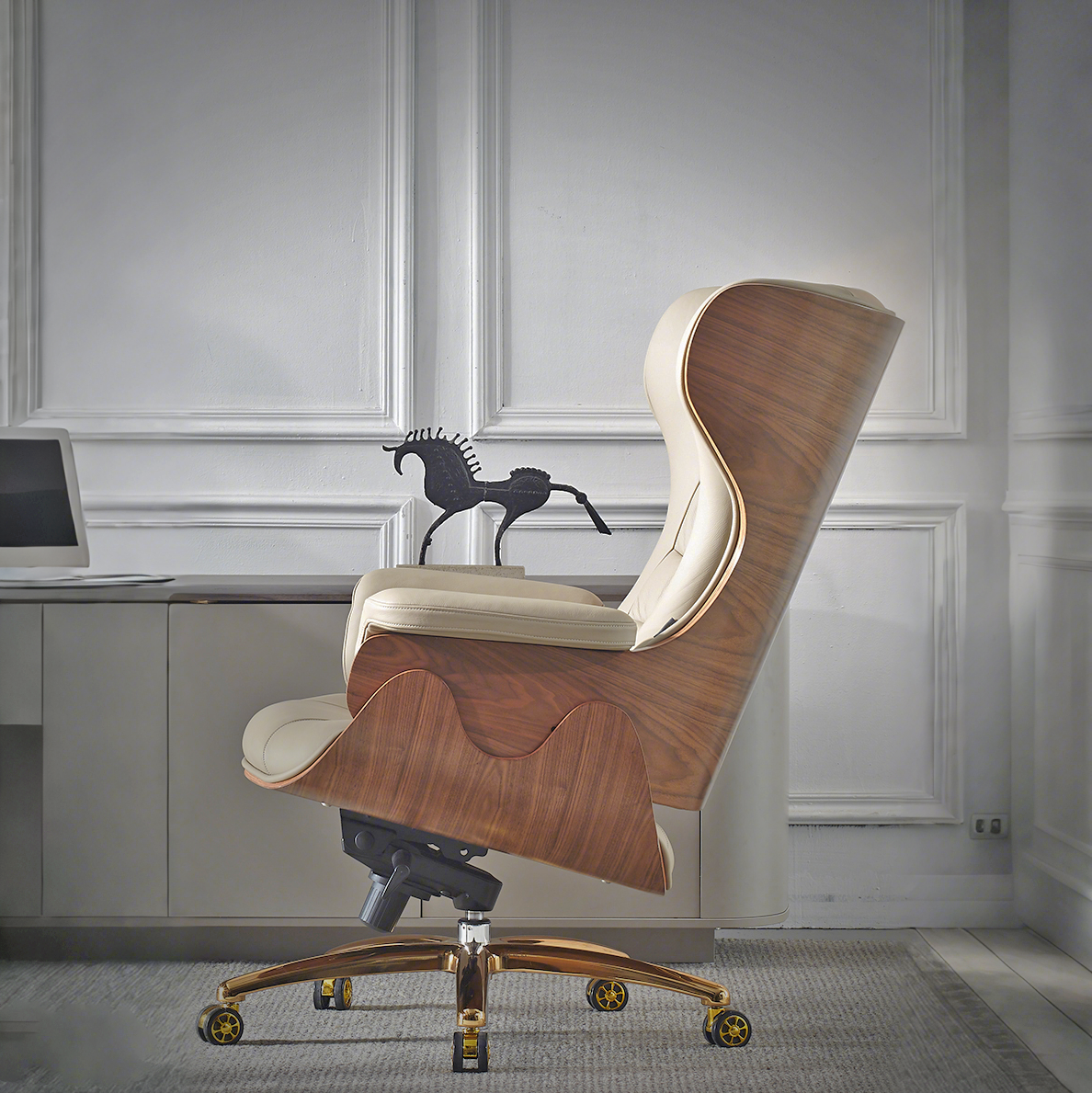 Dove Leather Executive Chair