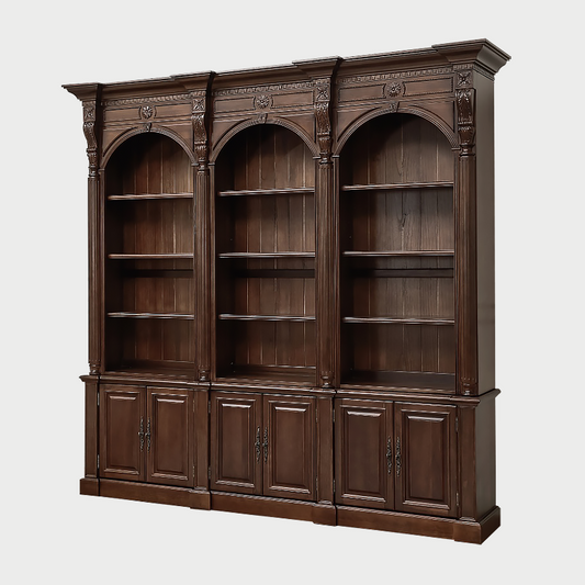 Ellington Bookcase with Cabinet Base