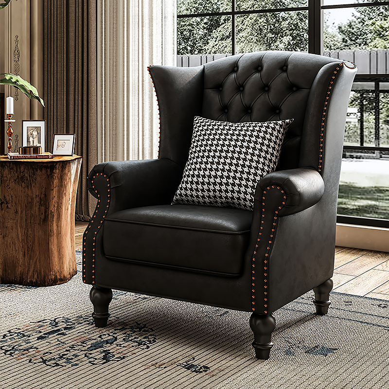 Amish Leather Chair
