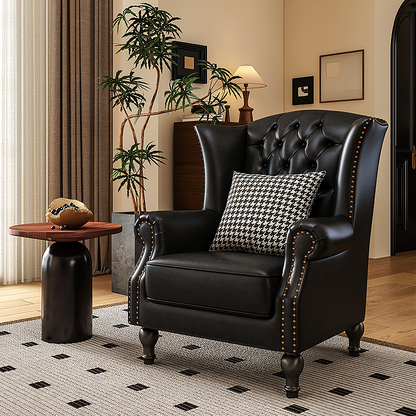 Bolster Leather Chair