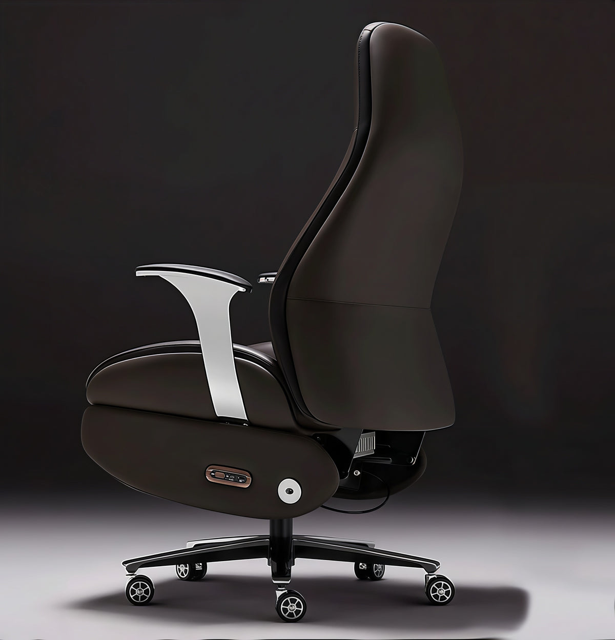 Alex Electric Executive Chair - Breathable Leather Office Chair | Povimo