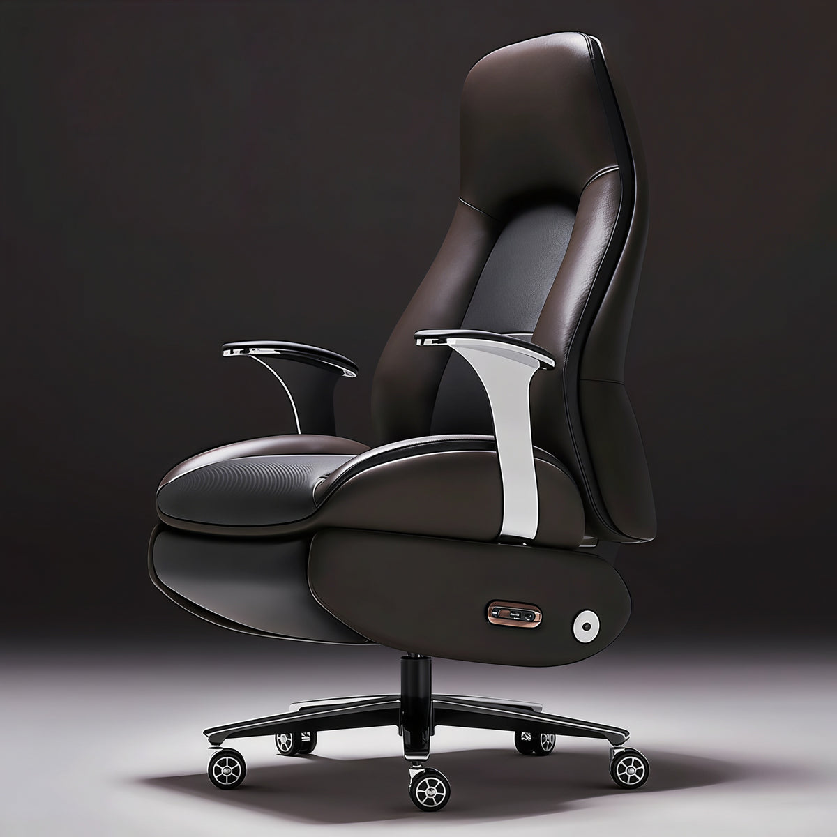 Alex Electric Executive Chair - Breathable Leather Office Chair | Povimo