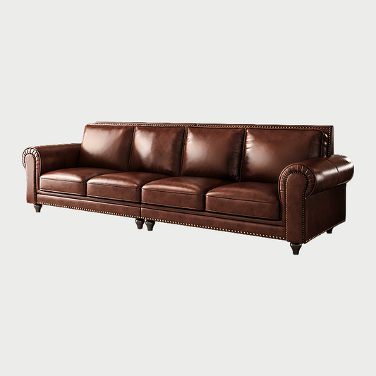 Snyder ailored Leather Sofa